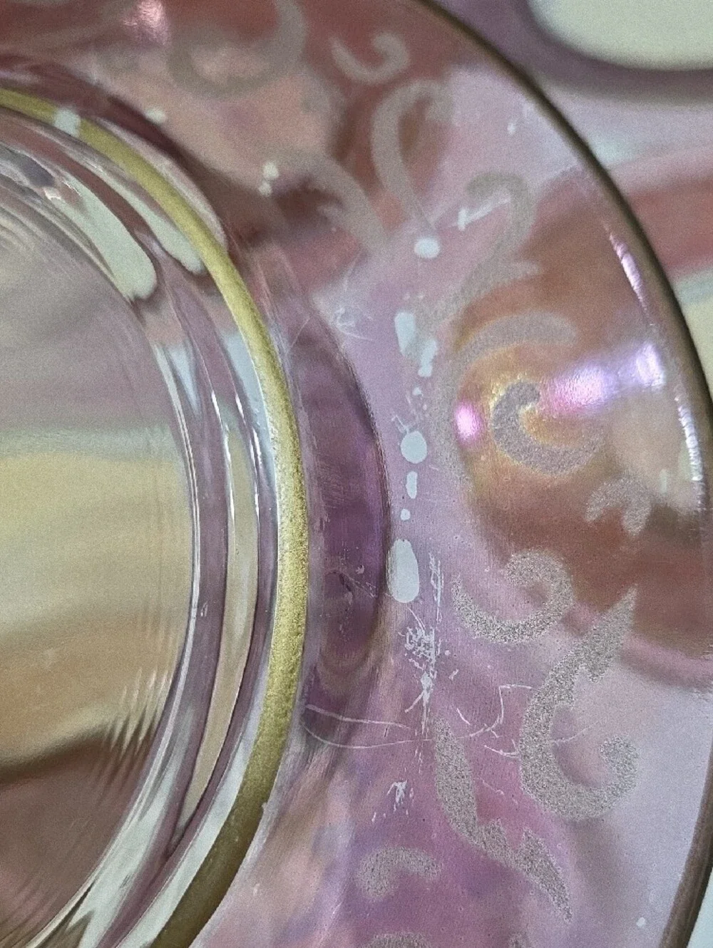 Elegant PIER 1 Rose Glass Dessert Plates - Set of 12